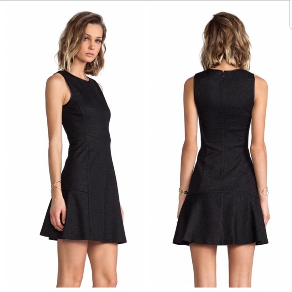 Theory Dresses & Skirts - Theory Virgin Wool Nikay Navy Blue Fit Flare Dress